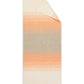 2-Zonen-Massagetuch aus Leinenfrotté in Farbe Lachs liegend