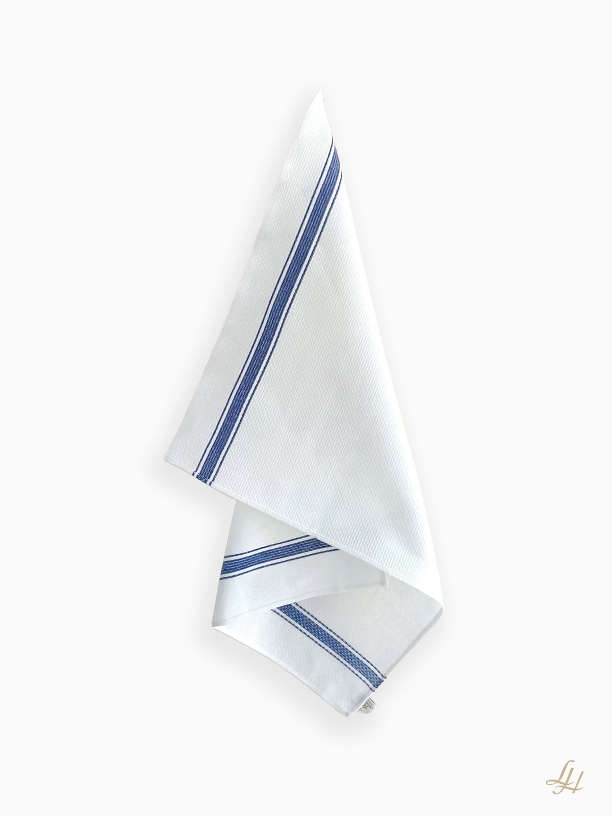 Handtuch Reinleinen 'Gerstenkorn' in Blau