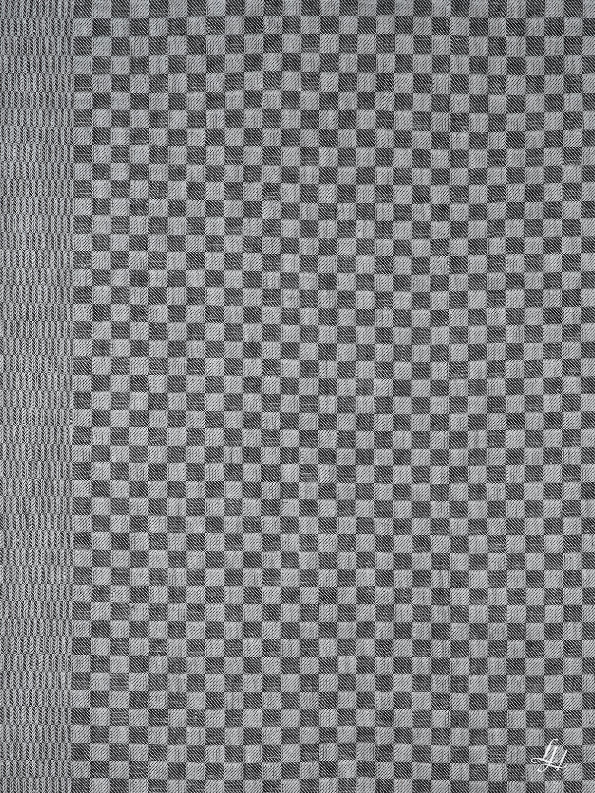 Geschirrtücher Leinen kariert in Anthrazit aus Reinleinen – Material im Detail