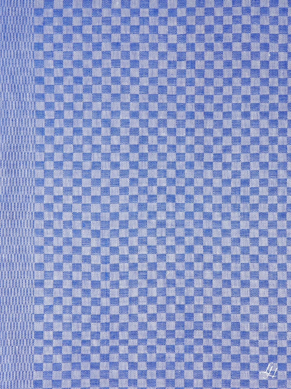 Geschirrtücher Leinen kariert in Blau aus Reinleinen – Webstruktur