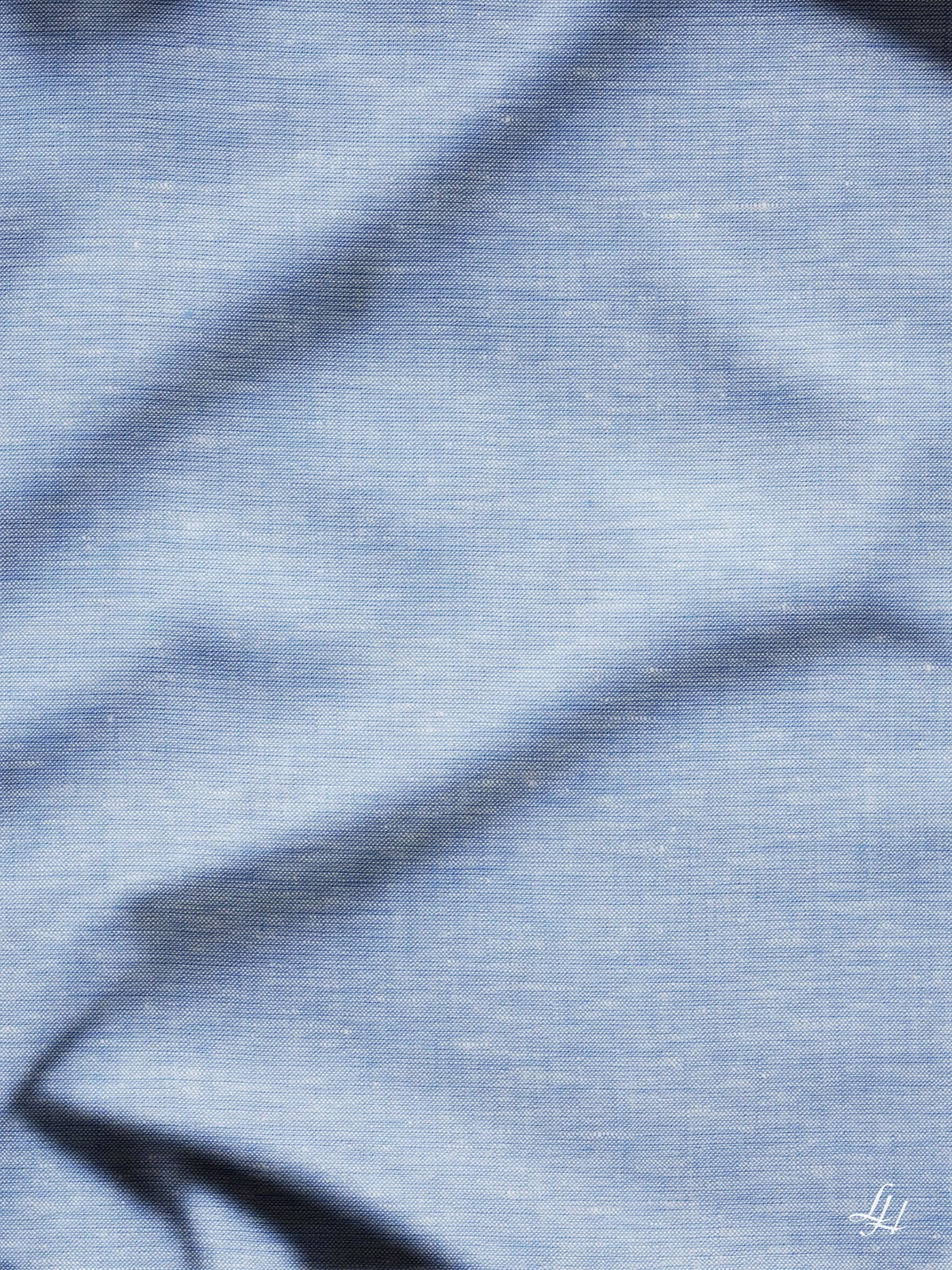 Tischtuch in Reinleinen-Köpergewebe in Uni-Farbe Himmelblau