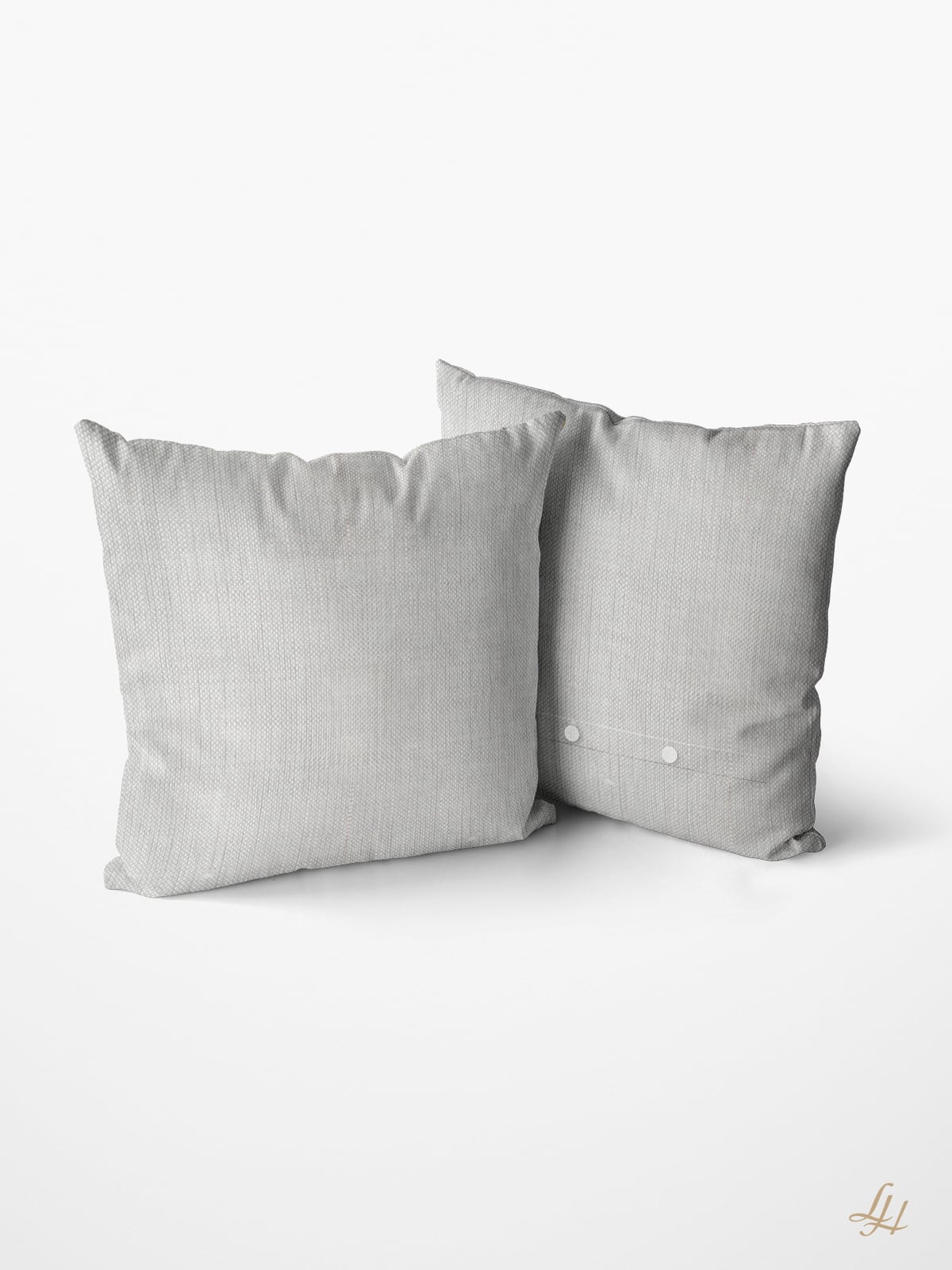 Leinen Kissenbezug Farbig Mittelgrob in Grau – Material im Detail