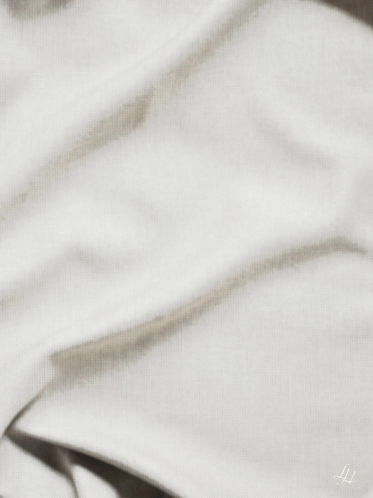 Kinderbettbezug aus Reinleinen-mittelgrob in Uni Farbe Cremeweiß