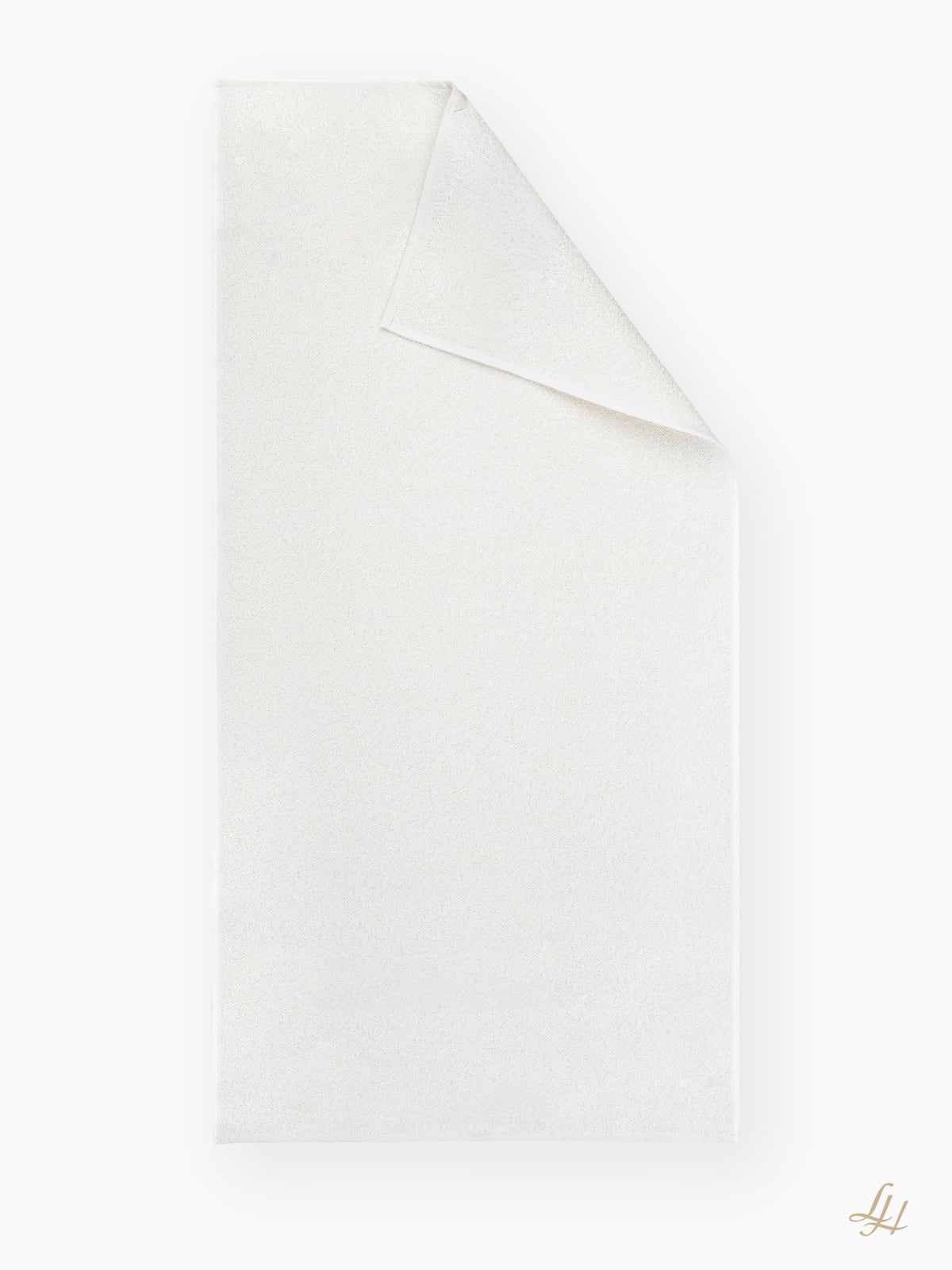 Handtuch aus Leinenfrotté Grund Reinweiss in Weiß
