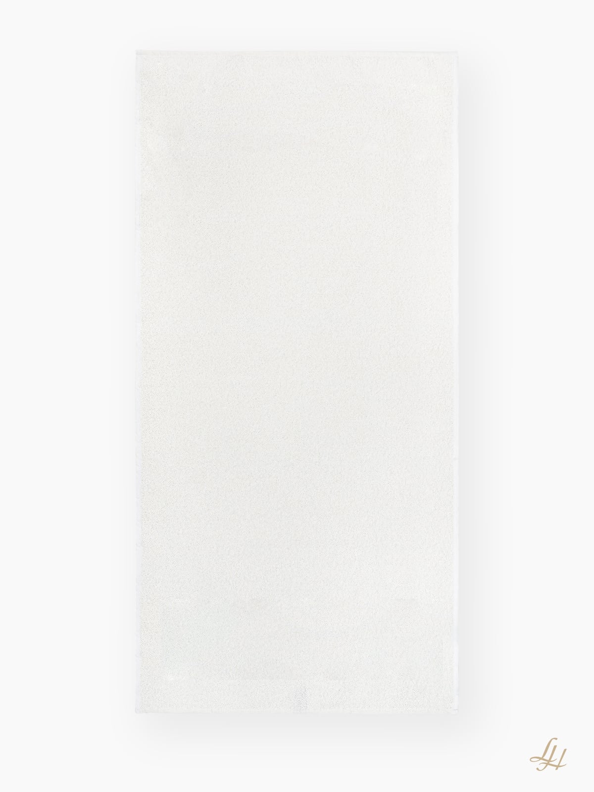 Handtuch aus Leinenfrotté Grund Reinweiss in Weiß liegend