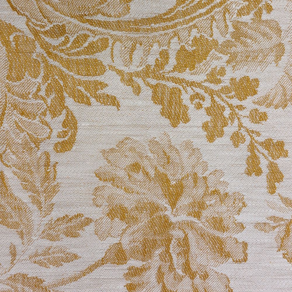 Tischwäsche aus Leinendamast 'Chrysantheme' mit schmalem Saum und Briefecke