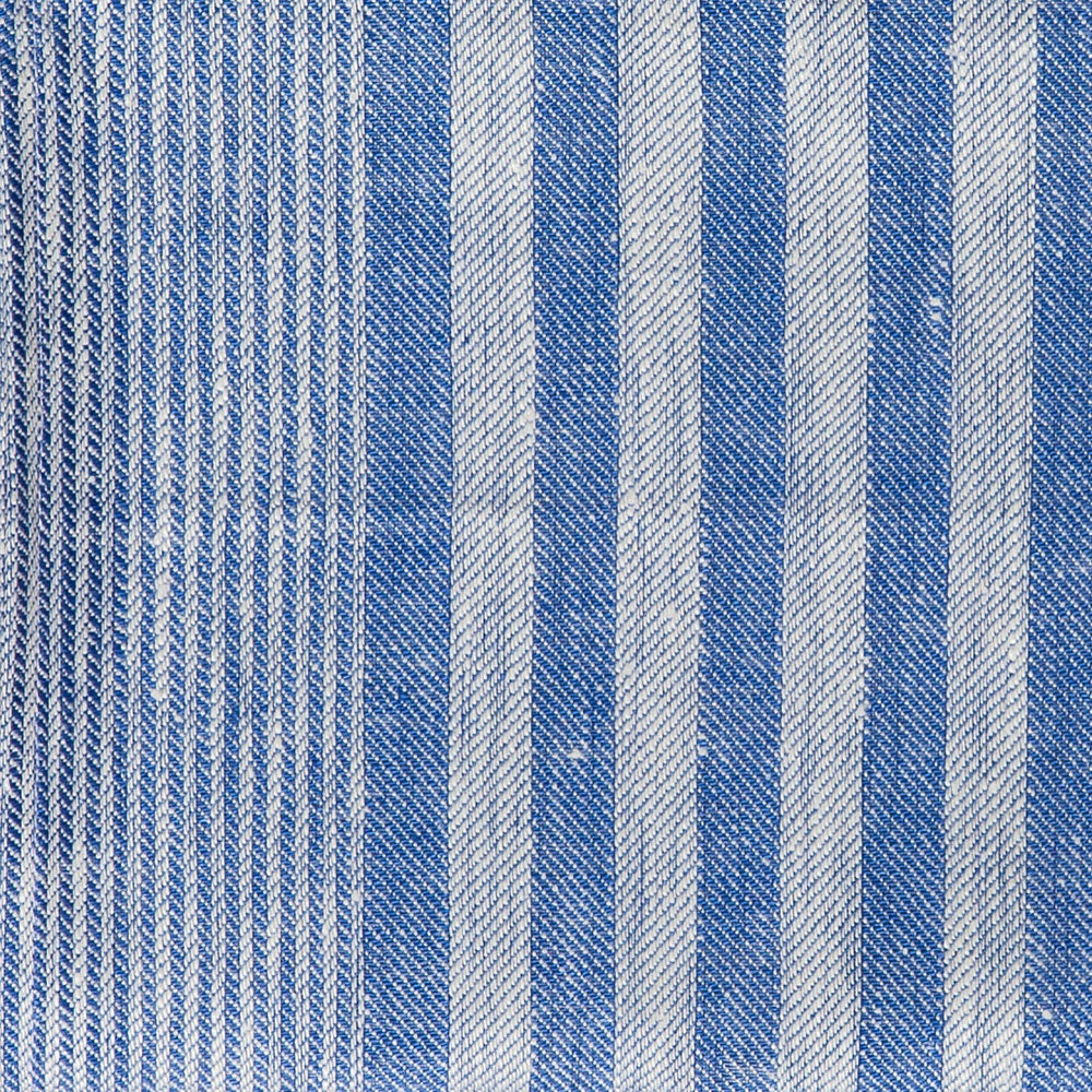 Saunatuch aus Reinleinen - 150 x 70 in Blau Streifen