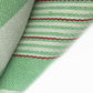 Geschirrtuch aus Halbleinen mit Streifen in Grün im Detail