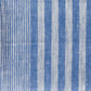 Detailaufnahme von einem Geschirrtuch Reinleinen - Streifen Blau