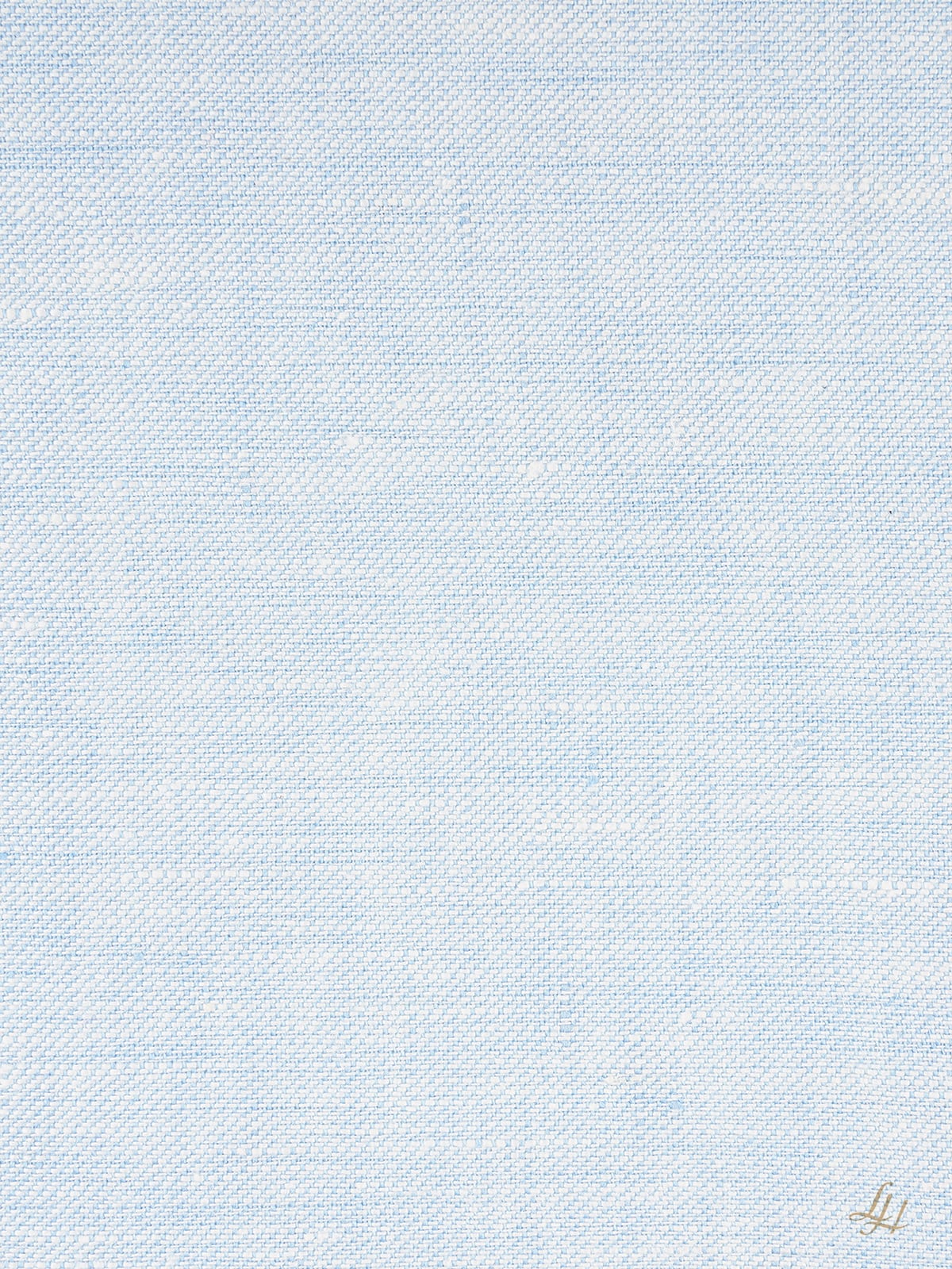 Tischläufer in Reinleinen-köpergewebe in Uni-Farbe Himmelblau; die Struktur