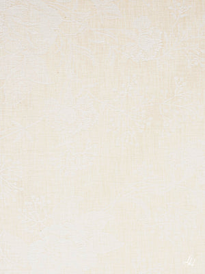 Stoffmuster Reinleinen-Damast Nelke hellgelb dunkel