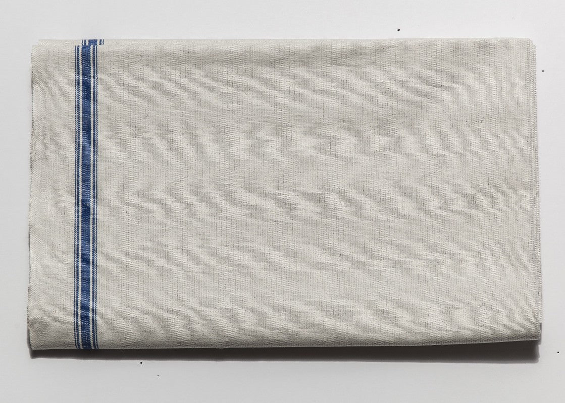 Mangeltuch aus Halbleinen in Blau