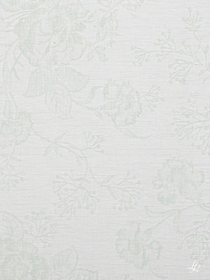 Kissen aus Reinleinen-Damast mit Muster Nelke in Mint-Hell im Detail