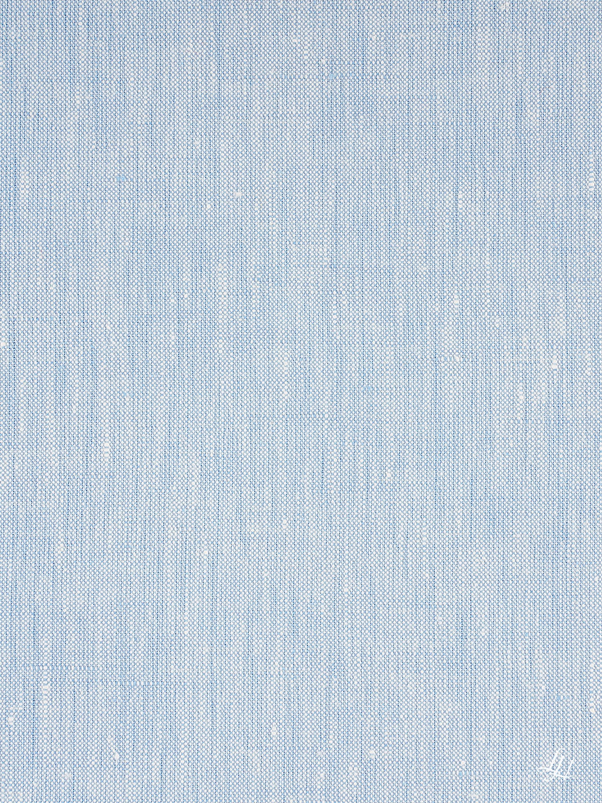 Himmelblauer Fein Kissenbezug mit feinem vertikalem Muster, kleinen weißen Sprenkeln, hypoallergen und langlebig.