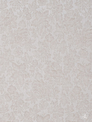 Stoffmuster Reinleinen-Damast Röschen natur