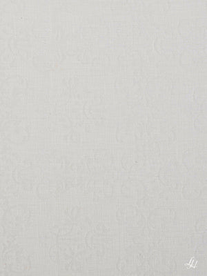 Bettbezug aus Reinleinen-Damast mit Muster Ornament in Cremeweiß die Struktur