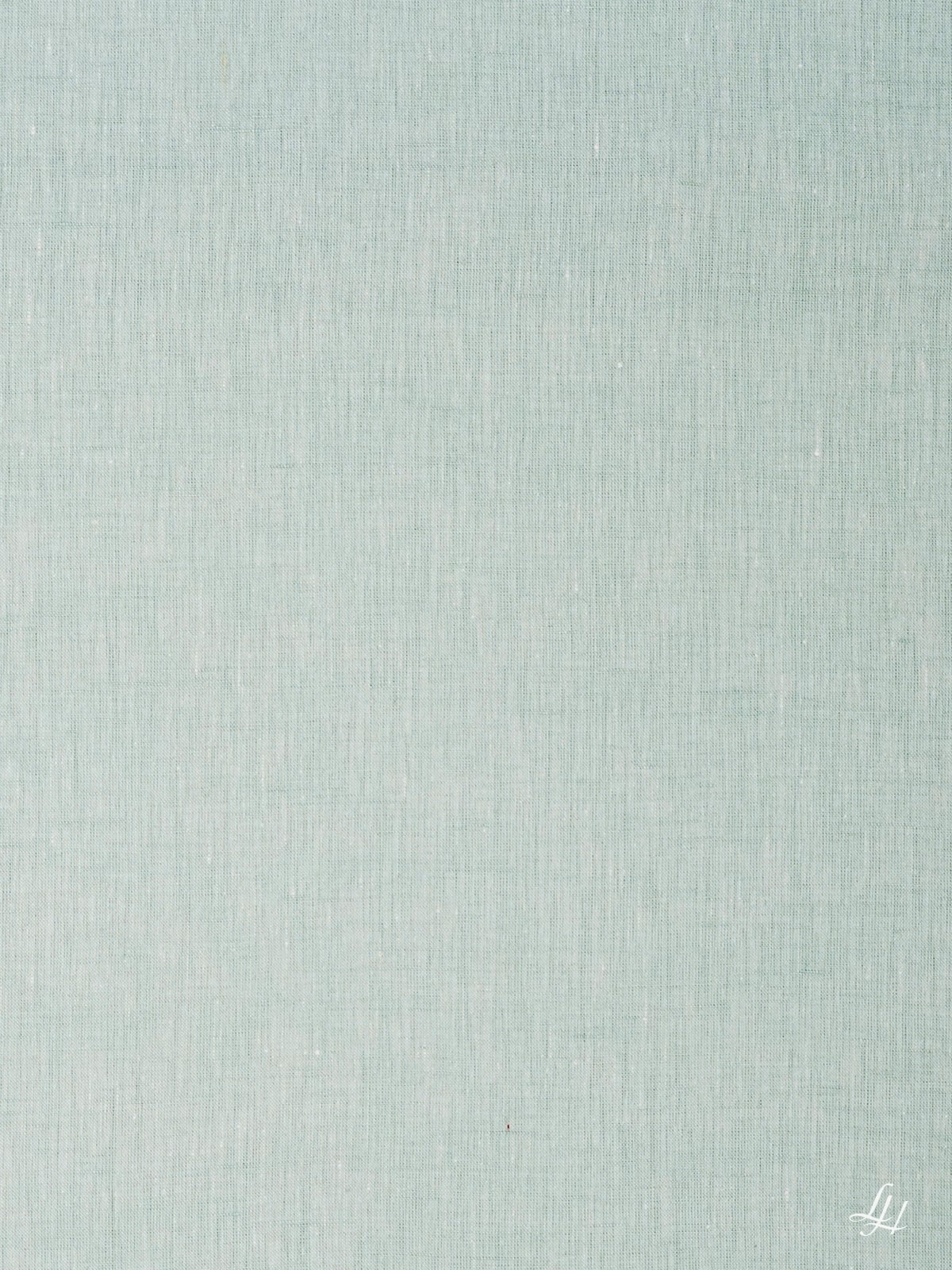 Kissen aus Reinleinen-fein in Uni-Farbe Mint im Detail