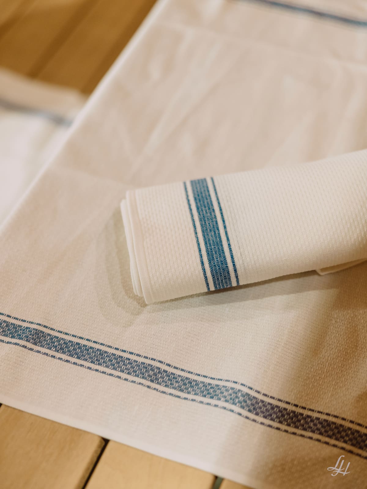 Saunatuch Halbleinen Gerstenkorn